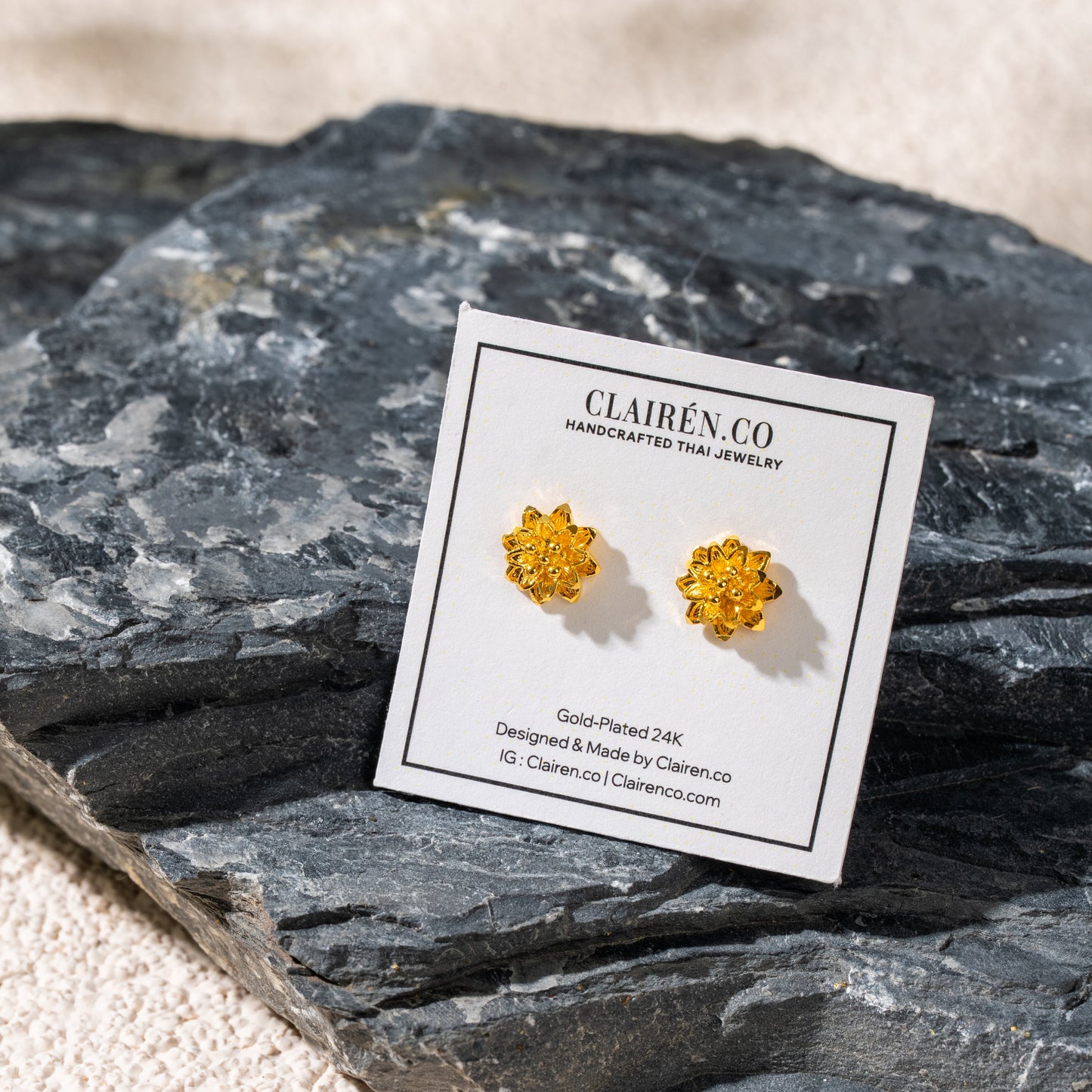 Golden Bloom Studs