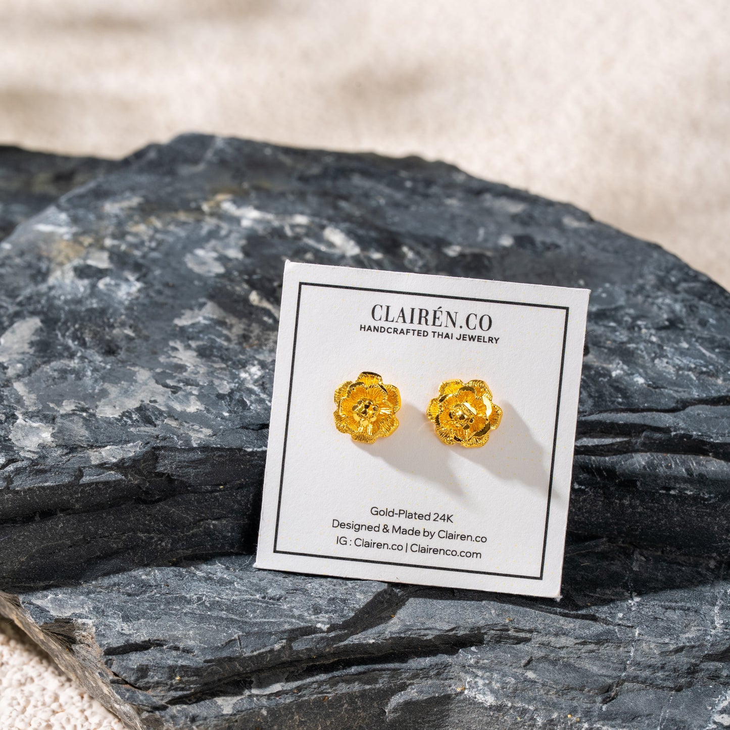 Golden Blossom Studs