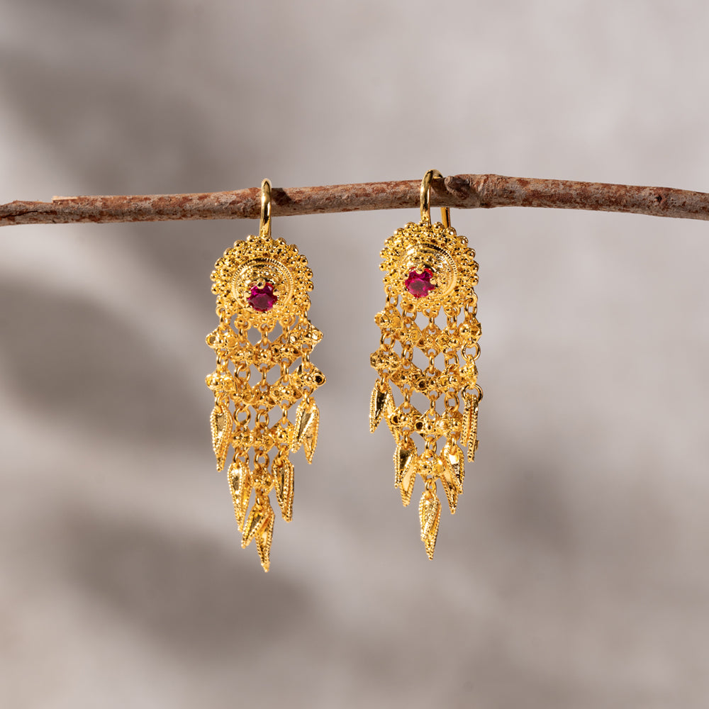 Heritage Thai Dangle Earrings