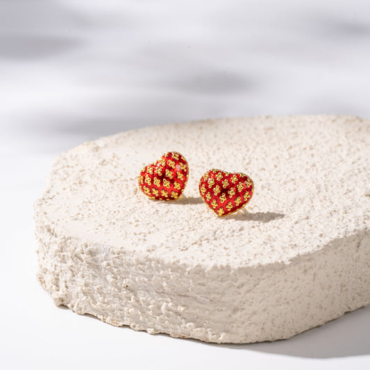 Sukhothai Heart Mosaic Studs