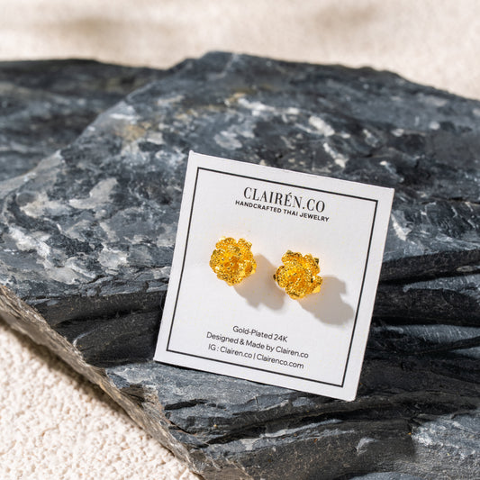 Golden Rose Studs